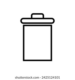 Trash icon vector. trash can icon. delete icon vector. garbage