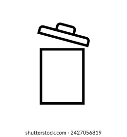Trash icon vector. trash can icon. delete icon vector. garbage