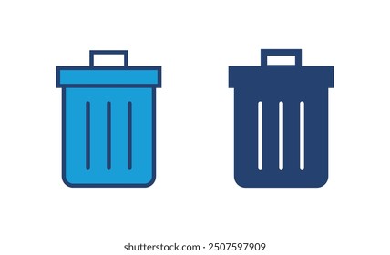 Trash icon vector. trash can icon. delete icon vector. garbage