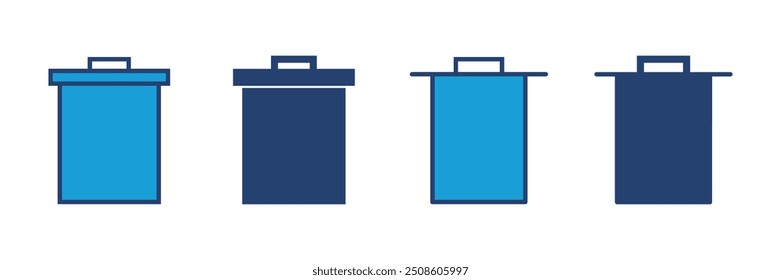 Trash icon vector. trash can icon. delete icon vector. garbage