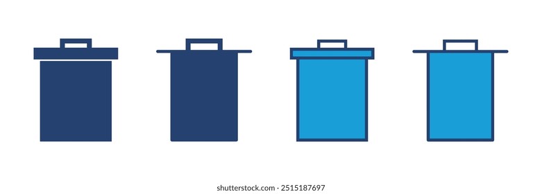 Trash icon vector. trash can icon. delete icon vector. garbage