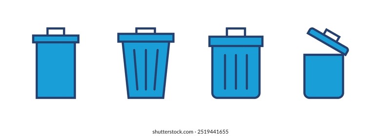 Trash icon vector. trash can icon. delete icon vector. garbage