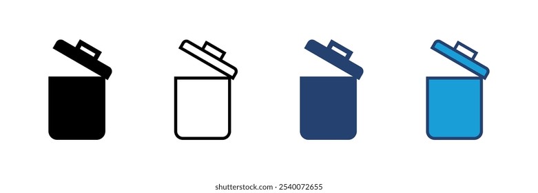 Trash icon vector. trash can icon. delete icon vector. garbage