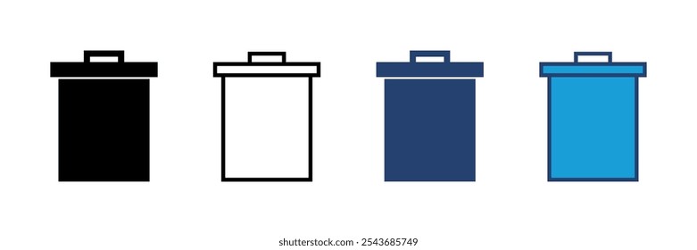 Trash icon vector. trash can icon. delete icon vector. garbage