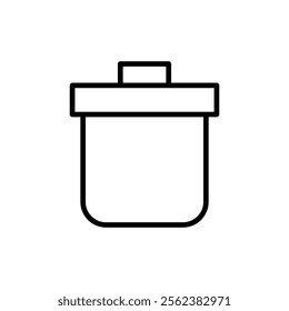 Trash icon vector. trash can icon. delete sign and symbol.