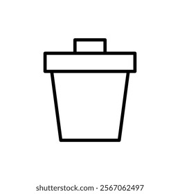 Trash icon vector. trash can icon. delete sign and symbol.