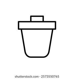 Trash icon vector. trash can icon. delete sign and symbol.