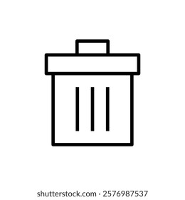 Trash icon vector. trash can icon. delete sign and symbol.