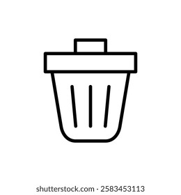 Trash icon vector. trash can icon. delete sign and symbol.