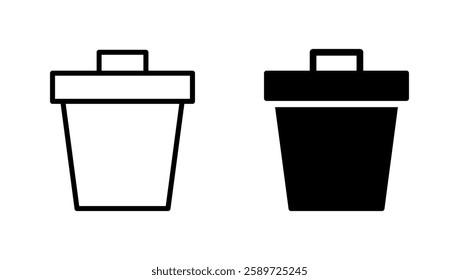 Trash icon vector. trash can icon. delete sign and symbol.