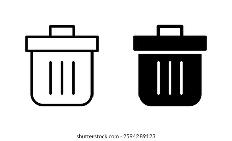 Trash icon vector. trash can icon. delete sign and symbol.