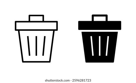 Trash icon vector. trash can icon. delete sign and symbol.