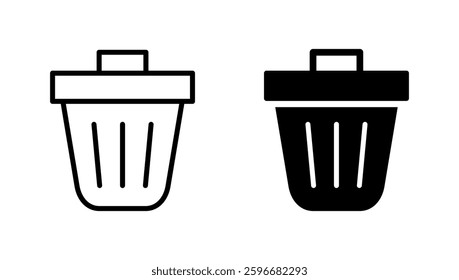 Trash icon vector. trash can icon. delete sign and symbol.