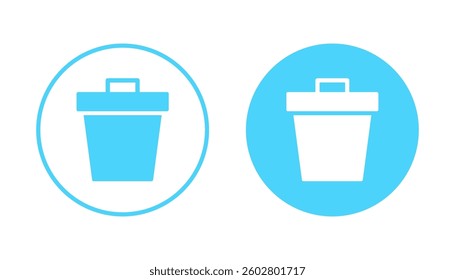 Trash icon vector. trash can icon. delete sign and symbol.