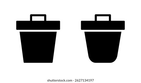 Trash icon vector. trash can icon. delete sign and symbol.