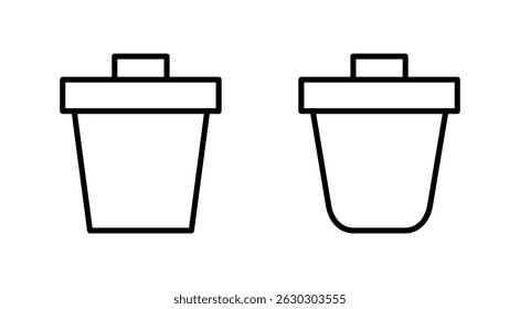 Trash icon vector. trash can icon. delete sign and symbol.