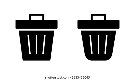 Trash icon vector. trash can icon. delete sign and symbol.