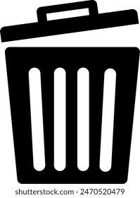 Trash icon vector. Delete icon symbol illustration design