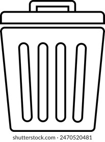 Trash icon vector. Delete icon symbol illustration design