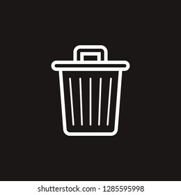 trash icon. trash vector design. sign design