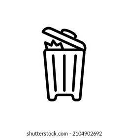 trash icon vector design templates white on background