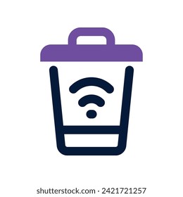 icono de basura. icono de doble tono vectorial para tu sitio web, móvil, presentación y diseño de logotipo.