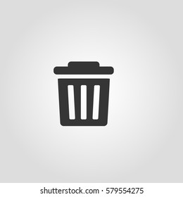 Trash icon - vector glyph