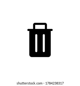 Trash Icon Vector. Glyph Style