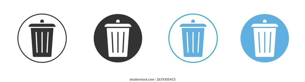 Trash icon Vector Graphic set