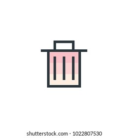 trash icon vector illustration