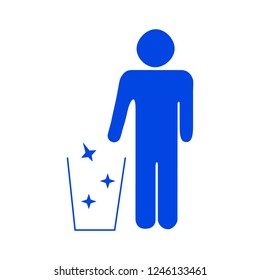 Trash icon. Vector illustration