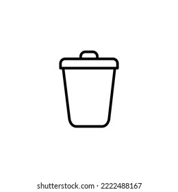 Trash icon vector illustration. trash can icon. delete sign and symbol.