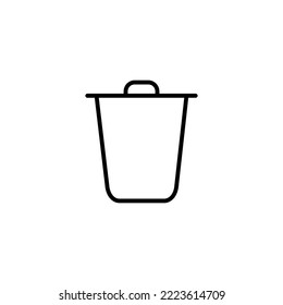 Trash icon vector illustration. trash can icon. delete sign and symbol.