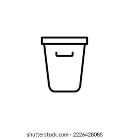 Trash icon vector illustration. trash can icon. delete sign and symbol.