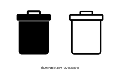 Trash icon vector illustration. trash can icon. delete sign and symbol.