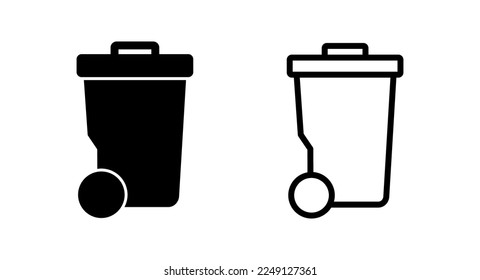 Trash icon vector illustration. trash can icon. delete sign and symbol.