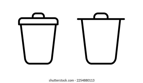 Trash icon vector illustration. trash can icon. delete sign and symbol.