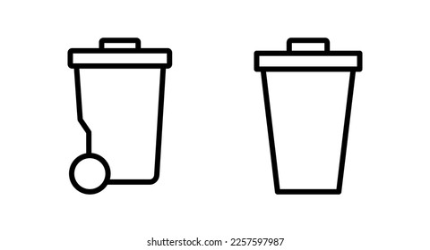 Trash icon vector illustration. trash can icon. delete sign and symbol.