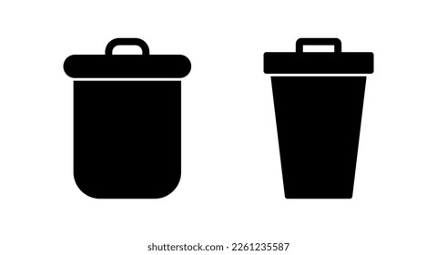 Trash icon vector illustration. trash can icon. delete sign and symbol.