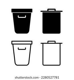 Trash icon vector illustration. trash can icon. delete sign and symbol.