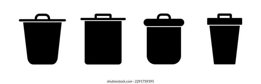 Trash icon vector illustration. trash can icon. delete sign and symbol.