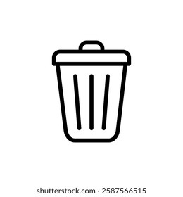 Trash icon vector illustration. trash can icon. delete sign and symbol.