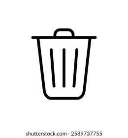 Trash icon vector illustration. trash can icon. delete sign and symbol.