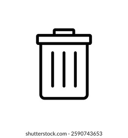 Trash icon vector illustration. trash can icon. delete sign and symbol.