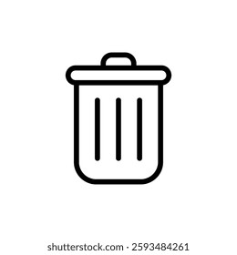 Trash icon vector illustration. trash can icon. delete sign and symbol.