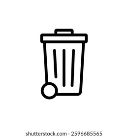 Trash icon vector illustration. trash can icon. delete sign and symbol.