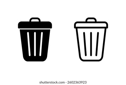 Trash icon vector illustration. trash can icon. delete sign and symbol.