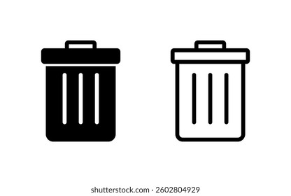 Trash icon vector illustration. trash can icon. delete sign and symbol.