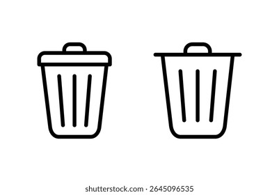 Trash icon vector illustration. trash can icon. delete sign and symbol.