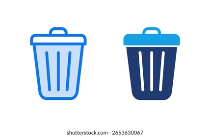 ícone de lixo ilustração vetorial. ícone de lixeira. sinal e símbolo de exclusão.